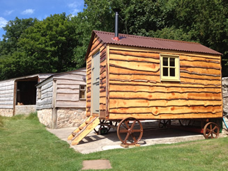 unique places to stay - shepherds hut holidays